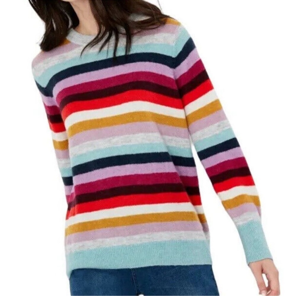 Joules Multicolor Striped Crew Neck Sweater